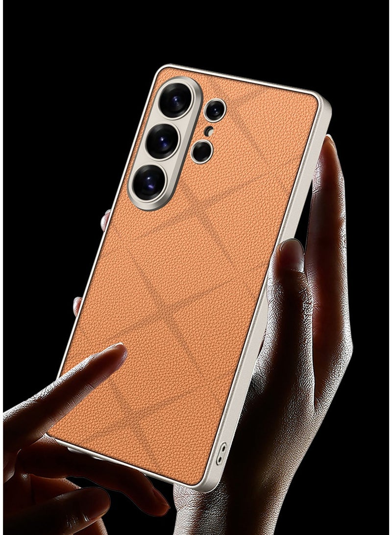 Leather Cover Compatible with Samsung Galaxy S26 Ultra Release 2026 Soft Silicone Sides Lightweight Slim with Independent Camera Protection Case, Pattern - Image 2